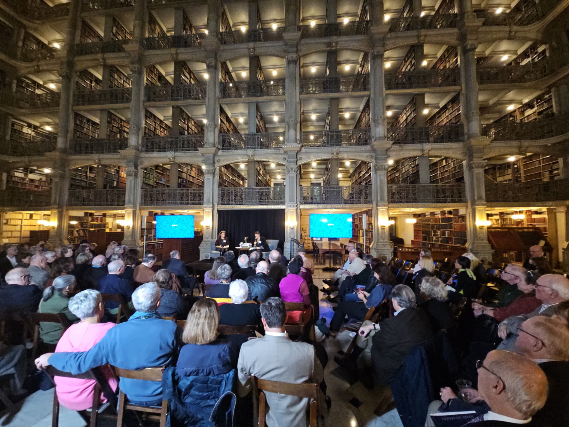 Conference program in a landmark library