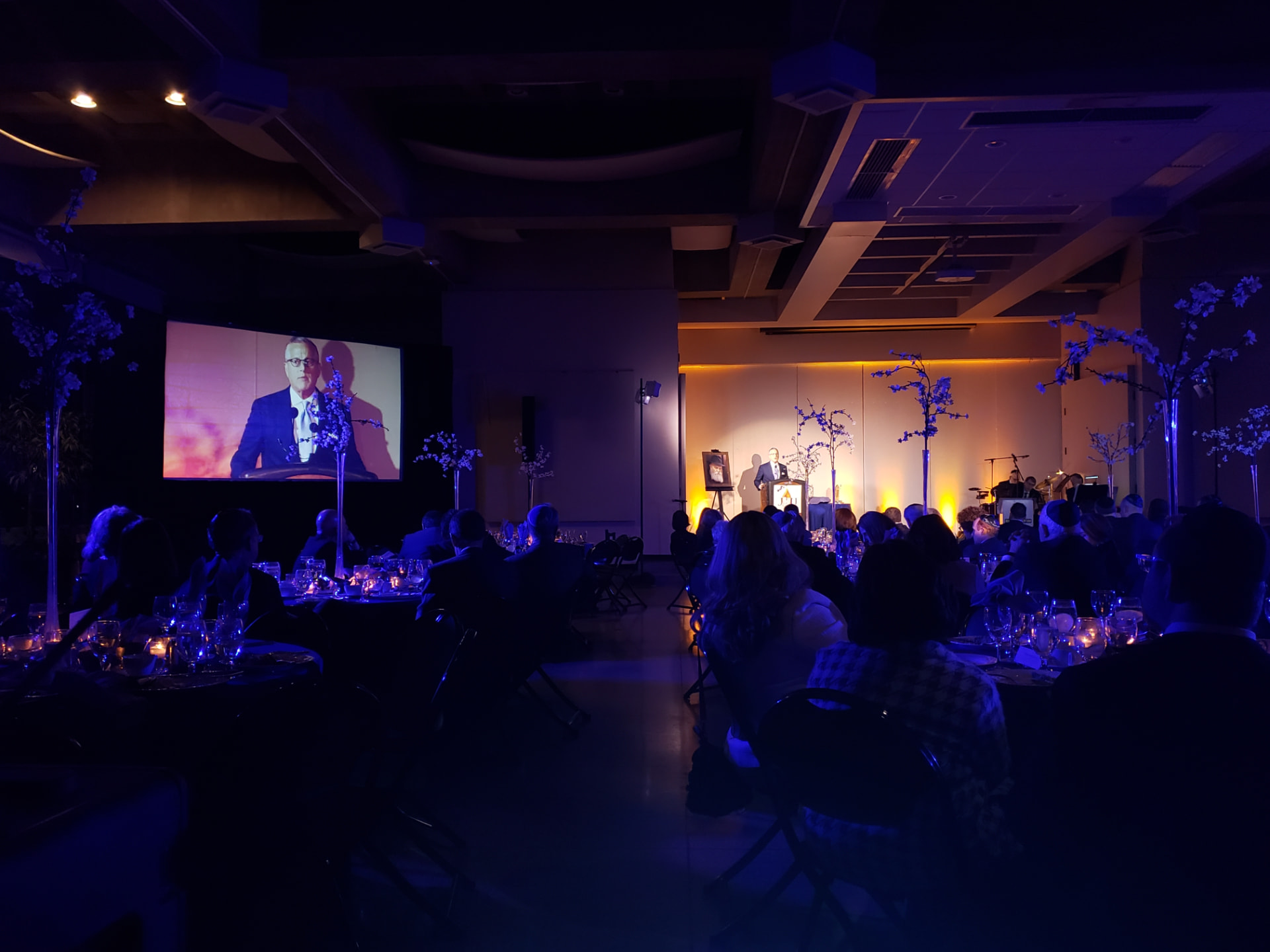 Gala dinner with live camera on the big screen