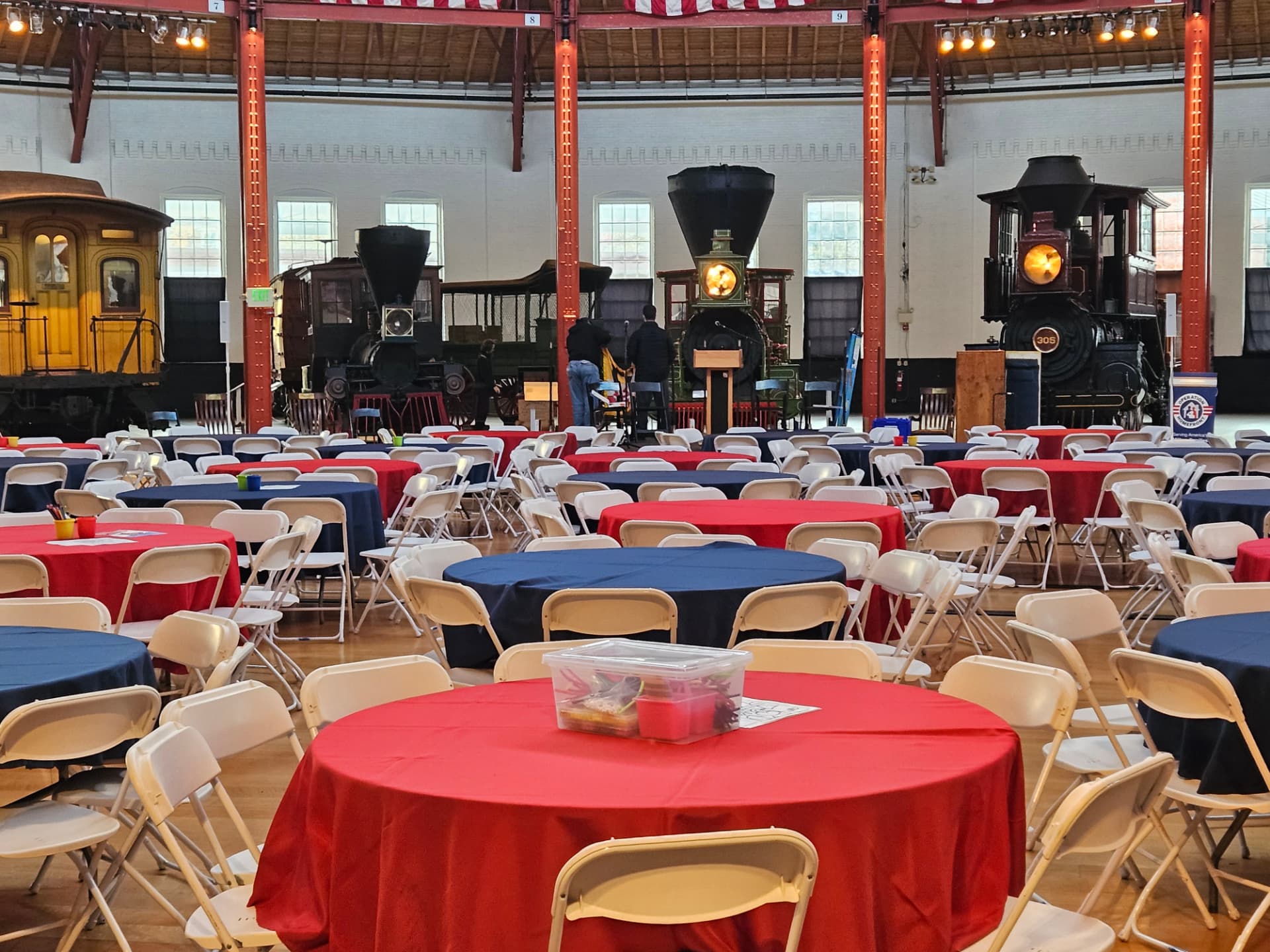 Corporate event at the B&O Railroad Museum