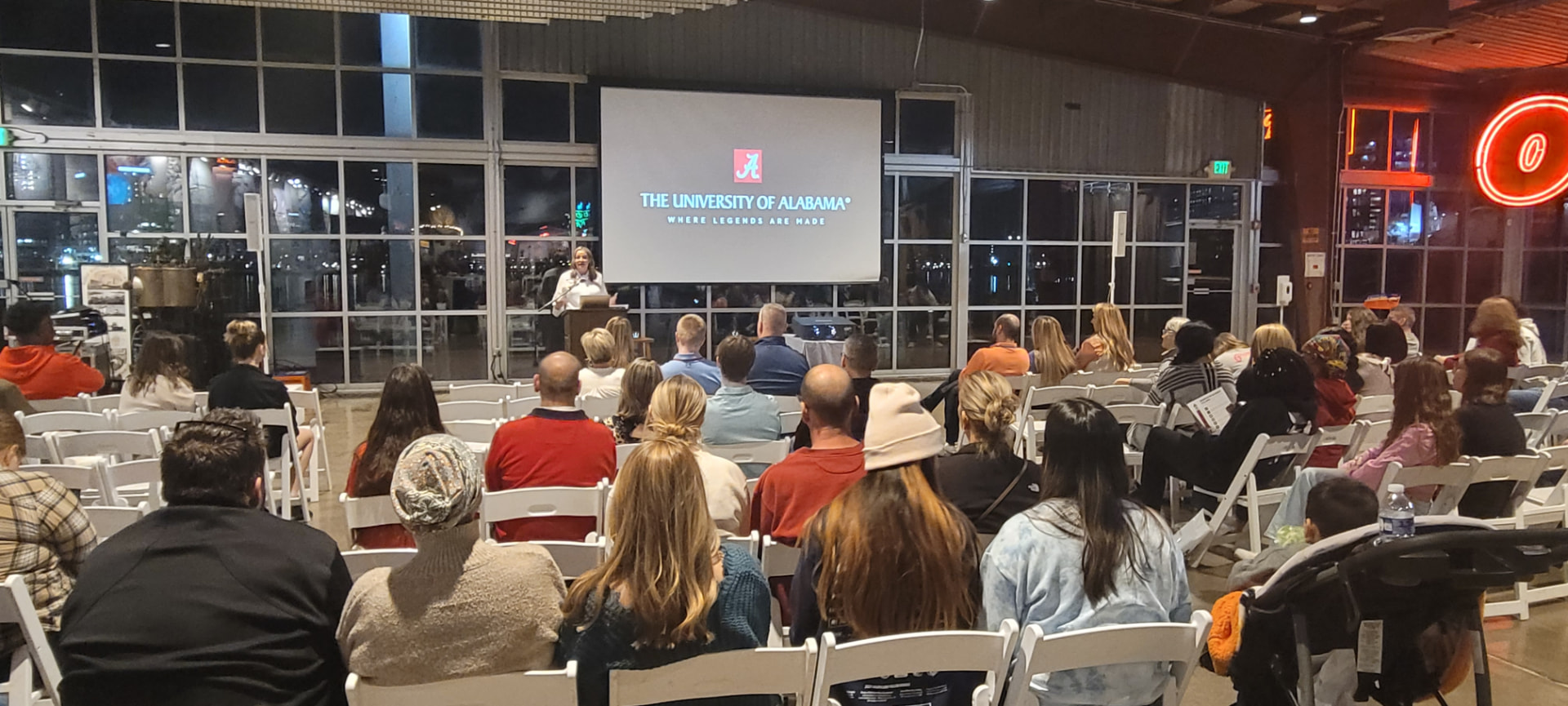 University event presentation and projection